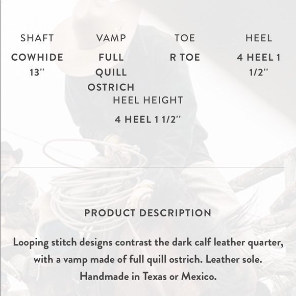 EUC Lucchese Montana full ostrich men’s boots - Picture 8 of 8